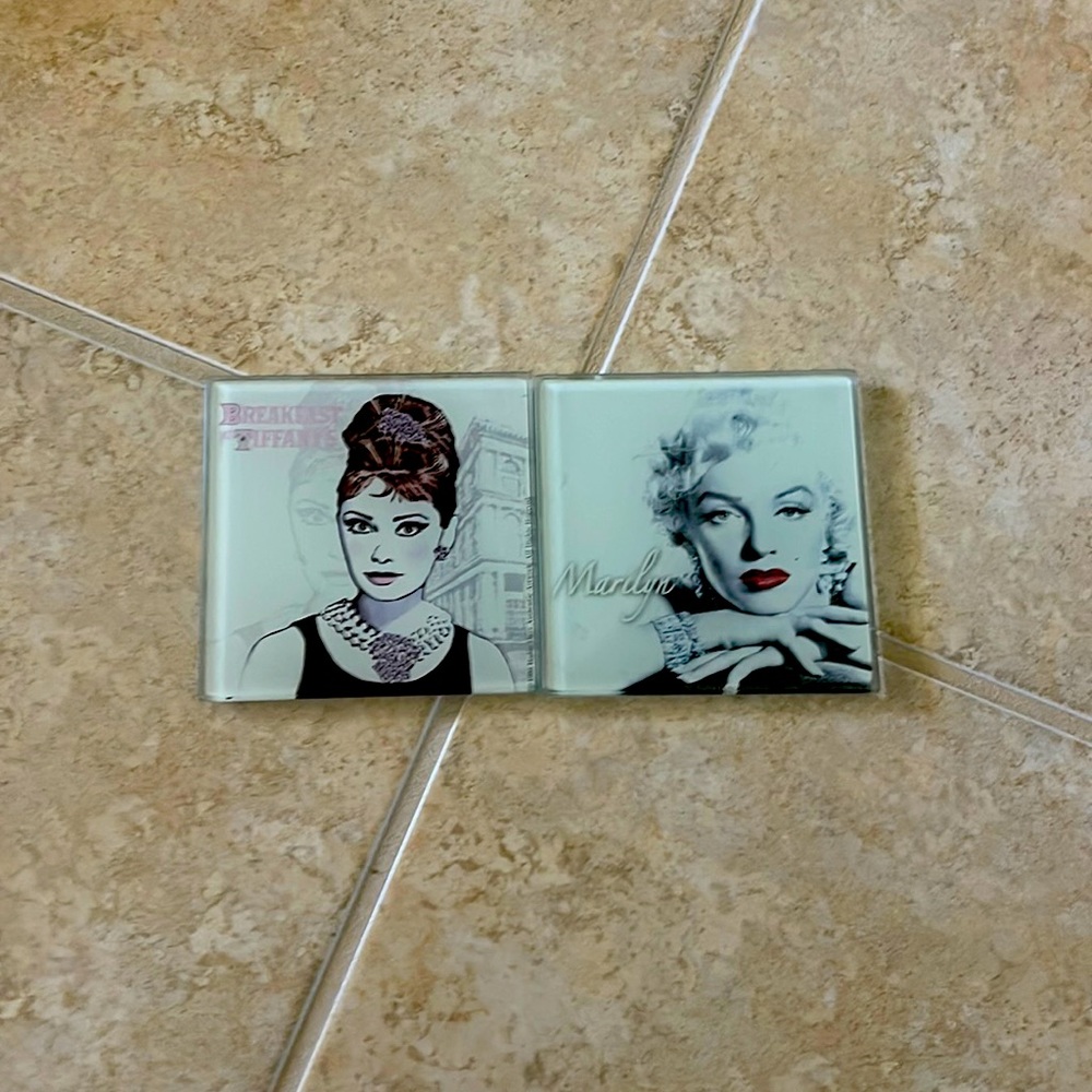 Glass coasters